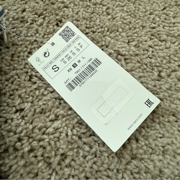 NEW Zara Striped Jumpsuit Size Small - Picture 7 of 7